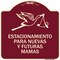 Signmission Estacionamento Para Nuevas Y Futuras Mamas Heavy-Gauge Aluminum Sign, 18" x 18", BU-1818-24091 A-DES-BU-1818-24091 - alternate 1